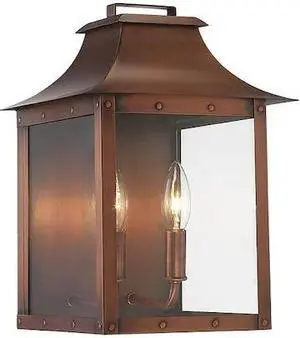 ACCLAIM LIGHTING 8414CP Pocket Wall Light,2-Light,Copper Patina