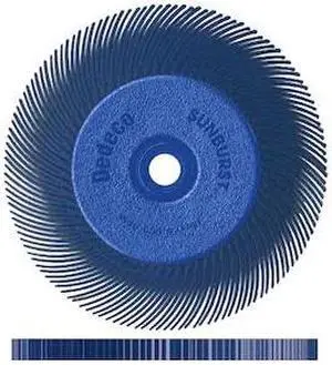 DEDECO 1881 SUNBURST 6'' X 1/2'' TC BLUE 400 GRIT (A/O) 1/UNIT