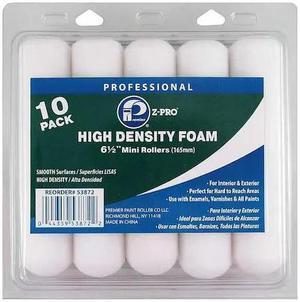 PREMIER 53872 6-1/2" Mini Paint Roller Cover, Foam, 10 PK
