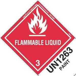 LABELMASTER HSN1700ET Flammable Liquid Label,UN1263,PK500