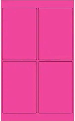 TAPE LOGIC LL186PK Tape Logic® Rectangle Laser Labels, 4" x 6", Fluorescent