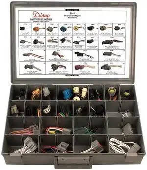 ZORO SELECT 8635 Wire Harness Assortment, 30 Pc
