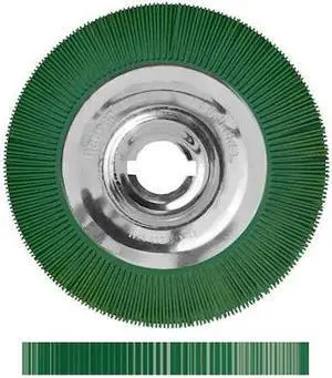 DEDECO 1973 Sunburst Radial Bristle Discs 12 in X 2 in Straight Ts Dark Green