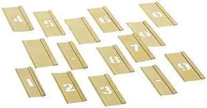 REESE INTERLOCKING STENCILS 10006 Stencil, Number Set, Numbers, 1/2 in