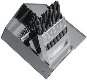 WESTWARD 401J97 Drill Bit Set,1/16"-1/2" By 1/64" Size