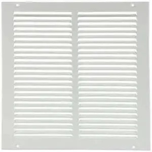 ZORO SELECT 4JRR8 Return Air Grille 13.75 X 13.75, White, Steel, 402 cfm