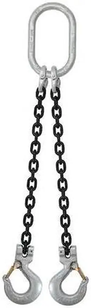 US CARGO CONTROL 34G100DOS-5-CR 3/4" x 5' - Crosby 2 Leg Chain Sling w/ Sling