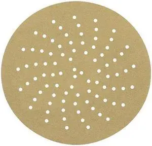 3M 7000119600 Hook-and-Loop Sanding Disc, 3" Dia, Multi-Hole, Aluminum Oxide,