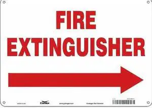 CONDOR 469W51 Safety Sign,14" W,10" H,0.032" Thickness