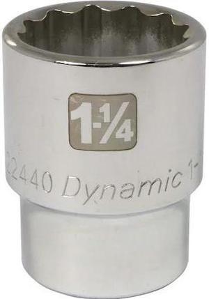 DYNAMIC D022440 3/4" Drive, 1-1/4" SAE Socket, 12 Points