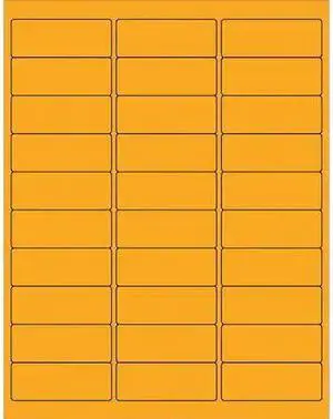 TAPE LOGIC LL405OR Tape Logic® Removable Rectangle Laser Labels, 2 5/8" x 1",