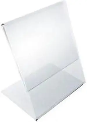 AZAR DISPLAYS 112736 3"W x 4"H Angled Sign Holder, PK10