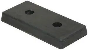 VESTIL B-818 Dock Bumper,8 in. D,Rubber,Rectangular