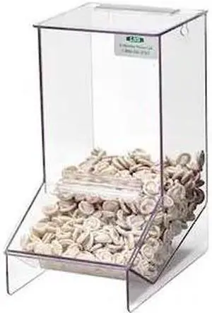 ZORO SELECT 3RZR9 Glove Dispenser, PETG, Holds Finger Cot ,Clear ,12-1/2 in H x