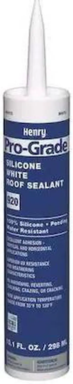 HENRY PG920W004 Roofing Sealant, 10.1 oz, Cartridge, White