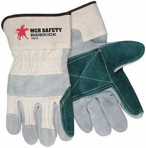 MCR SAFETY 16012L Leather Cut-Resistant Gloves, Cowhide, Safety Cuff, Wing