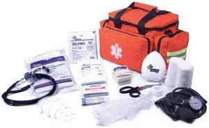 MEDSOURCE MS-75155 Emergency Medical Kit, Polypropylene Bag, 34 Components, 6