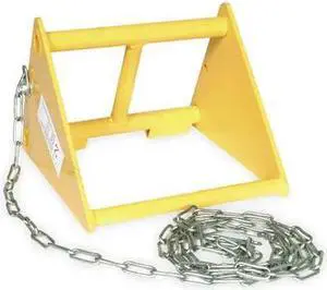 ZORO SELECT 1GUL3 Wheel Chock,9 3/4 In W x 7 3/4 In H
