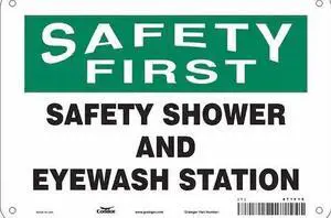 CONDOR 471F10 Safety Sign, 7 in Height, 10 in Width, Aluminum, Vertical