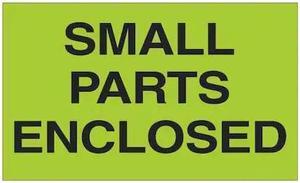 TAPE LOGIC DL2561 Tape Logic® Labels, "Small Parts Enclosed", 3" x 5",