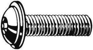 ZORO SELECT M51028.080.0020 M8-1.25 Socket Head Cap Screw, Button Flanged,