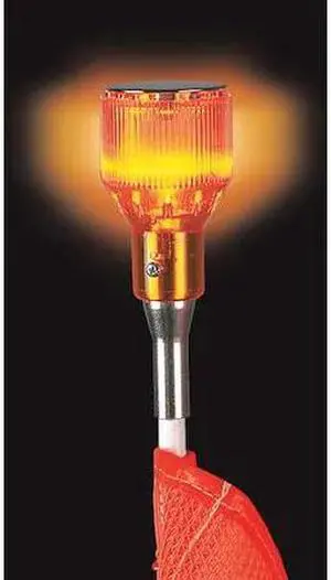 CHECKERS FS7020-A Warning Whip Plastic Lens,Amber