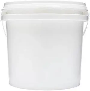 2XL 2XL1 Empty Bucket, White, High Density Polyethylene