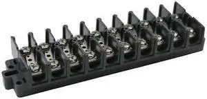 ZORO SELECT 6ZEJ8 Terminal Strip,60A,10 Pole,600VAC