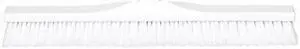 TOUGH GUY 48LY89 23 13/32 in Sweep Face Broom Head, Stiff, Synthetic, White