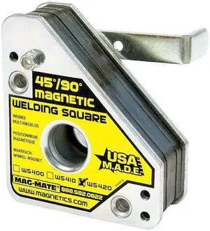 MAG-MATE WS420 Magnetic Weld Square, 3-3/4x4-3/8in, 150lb