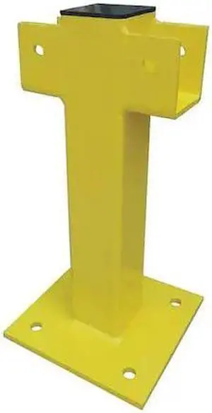 ZORO SELECT 22DN11 Intermediate Post,21 In.,Yellow,Steel
