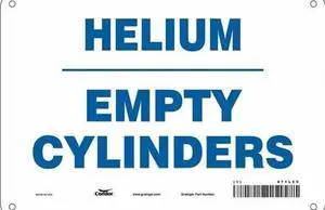 CONDOR 471L60 Safety Sign, 7 in Height, 10 in Width, Aluminum, Vertical