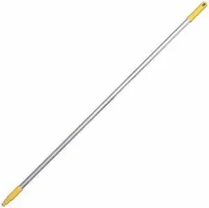 TOUGH GUY 48LZ32 57-3/4" Color Coded Handle, 1 in Dia, Yellow, Aluminum