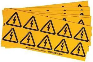BRADY 60202 Warning Label,2 In. H,2 In. W,PK10