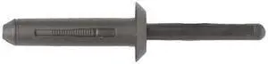 ZORO SELECT 1390PK Blind Rivet, Dome Head, 1/4 in Dia., 1-1/8 in L, Nylon Body,