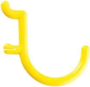 FUNCTIONAIRE 25-FH2-2 Locking Pegboard Hooks, 1 1/2 in. L, PK25