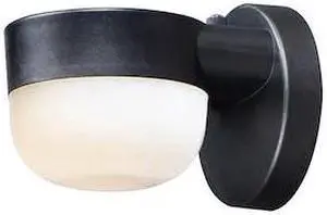 MAXIM 51115FTBK Michelle 1-Light 5" Wide Black Outdoor Wall Sconce