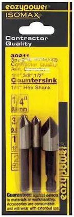 EAZYPOWER 30211 Countersink Set,1/4,3/8,1/2",3 pcs.