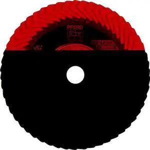 PFERD 67258 4-1/2" x 5/8-11 Thd. POLIFAN® Flap Disc CO SGP CURVE STEELOX,