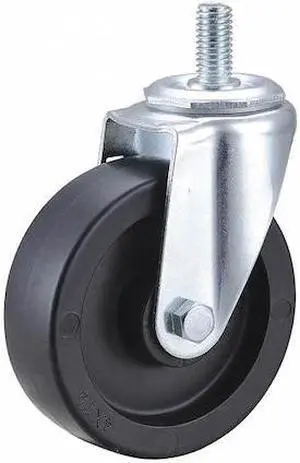 ZORO SELECT 32J876 Swivel Stem Caster,Polyolfn,4 in,275 lb.