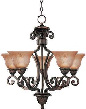 MAXIM 11244SAOI Symphony 5-Light 26" Wide Oil Rubbed Bronze Chandelier