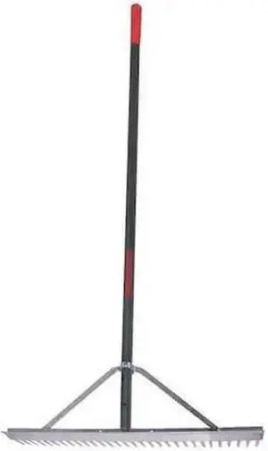 RAZOR-BACK 63137GR Landscape Rake,30 in. W,Aluminum Handle