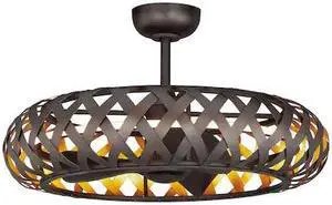MAXIM LIGHTING 61010BZGTGLD Weave WiFi-enabled LED Fandelight