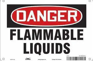 CONDOR 478G53 Danger Sign,10" Wx7" H,0.032" Thickness, 478G53