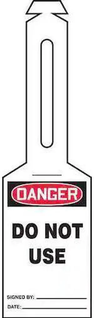 ACCUFORM TAL306 Loop n Strap Danger Tag,5.25 x3.25,PK25