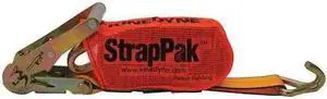 KINEDYNE 512784PAKGRA Tie-Down Strap,Ratchet,27ft x 2In,3335lb
