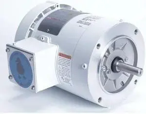 LEESON 116644.00 Washdown Motor,8-15/16 in. L Less Shaft