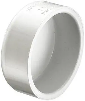 ZORO SELECT P116-060 PVC Cap, Socket, 6 in Pipe Size