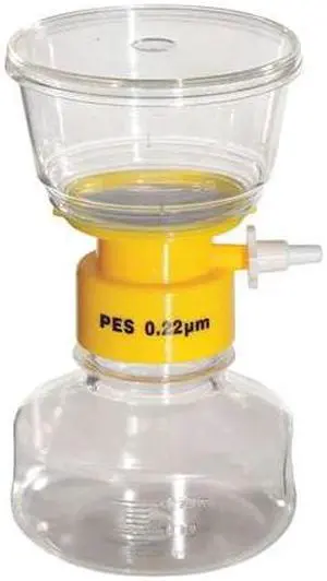ZORO SELECT 11L830 150mL Filter Unit,0.22um,50mm,PK12 (Formerly Lab Safety