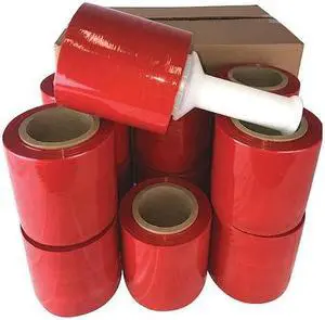 ZORO SELECT PSD58010 Stretch Wrap, 80 ga, Pink, Standard Duty